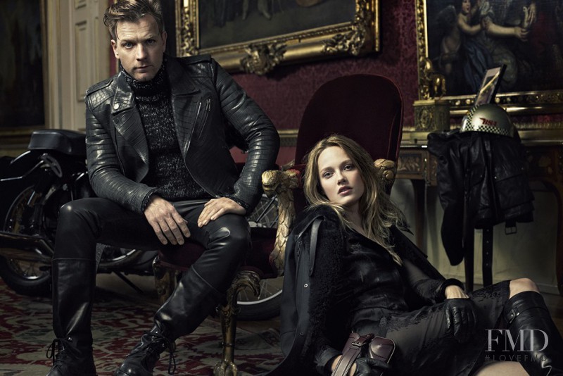 Karmen Pedaru featured in  the Belstaff advertisement for Autumn/Winter 2012