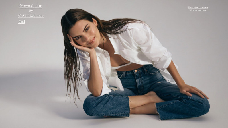 Kendall Jenner featured in  the Own Denim by Next advertisement for Autumn/Winter 2022