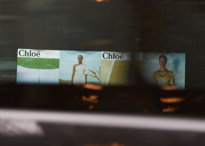Adwoa Aboah featured in  the Chloe advertisement for Autumn/Winter 2022