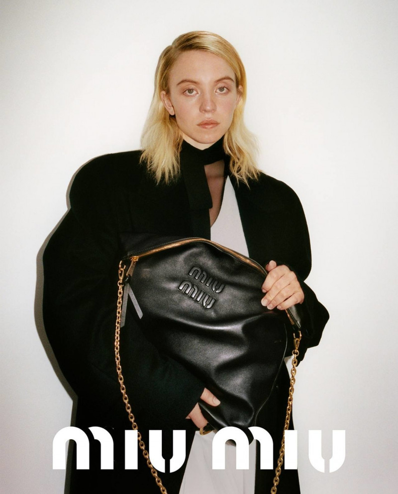 Amber Later featured in  the Miu Miu Character Study advertisement for Autumn/Winter 2022