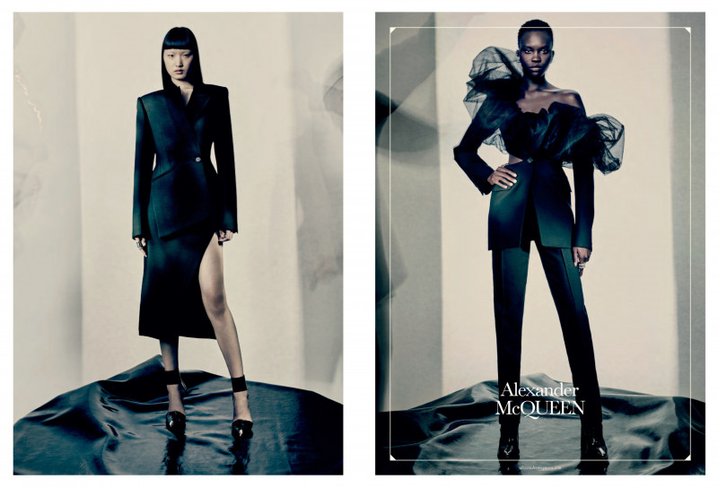 Achenrin Madit featured in  the Alexander McQueen advertisement for Autumn/Winter 2022