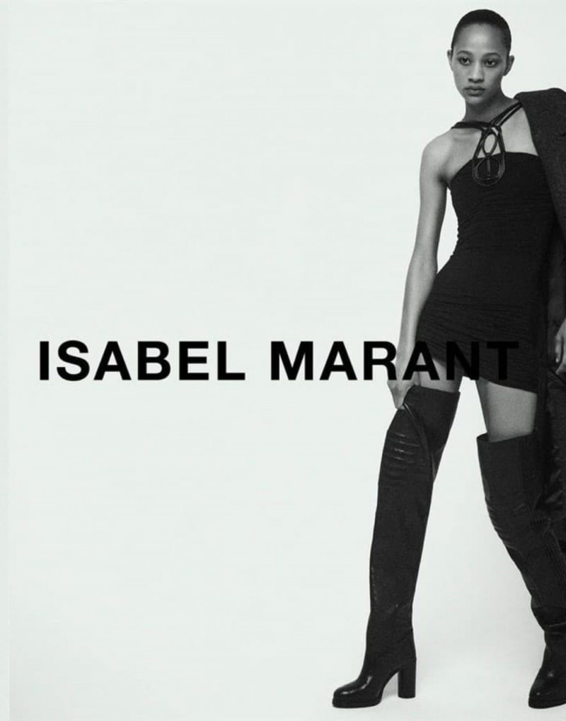 Selena Forrest featured in  the Isabel Marant advertisement for Autumn/Winter 2022