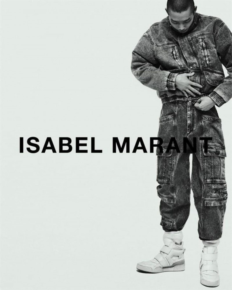 Xu Meen featured in  the Isabel Marant advertisement for Autumn/Winter 2022