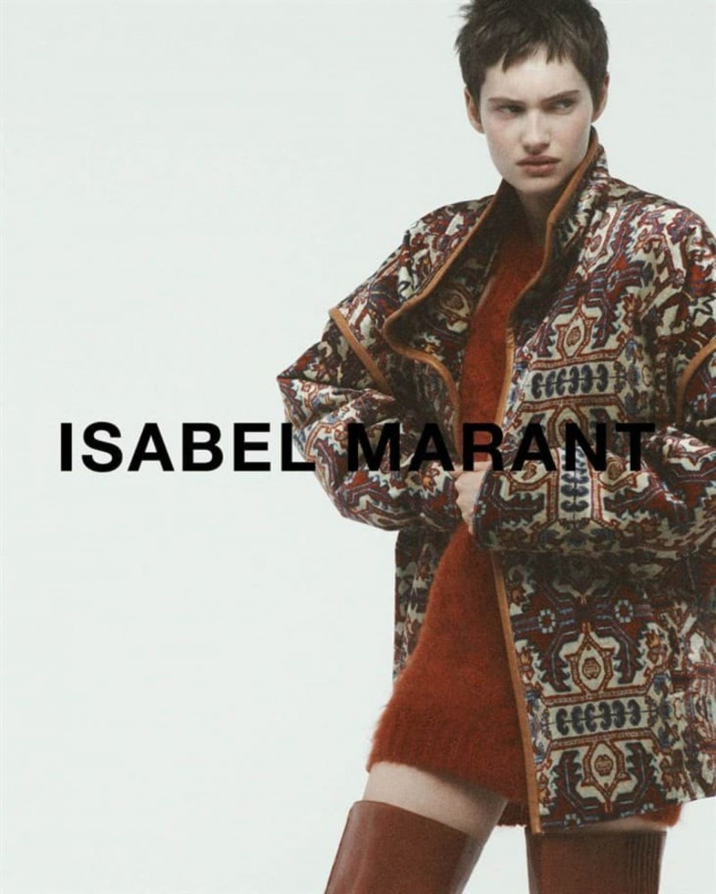 Greta Elisa Hofer featured in  the Isabel Marant advertisement for Autumn/Winter 2022