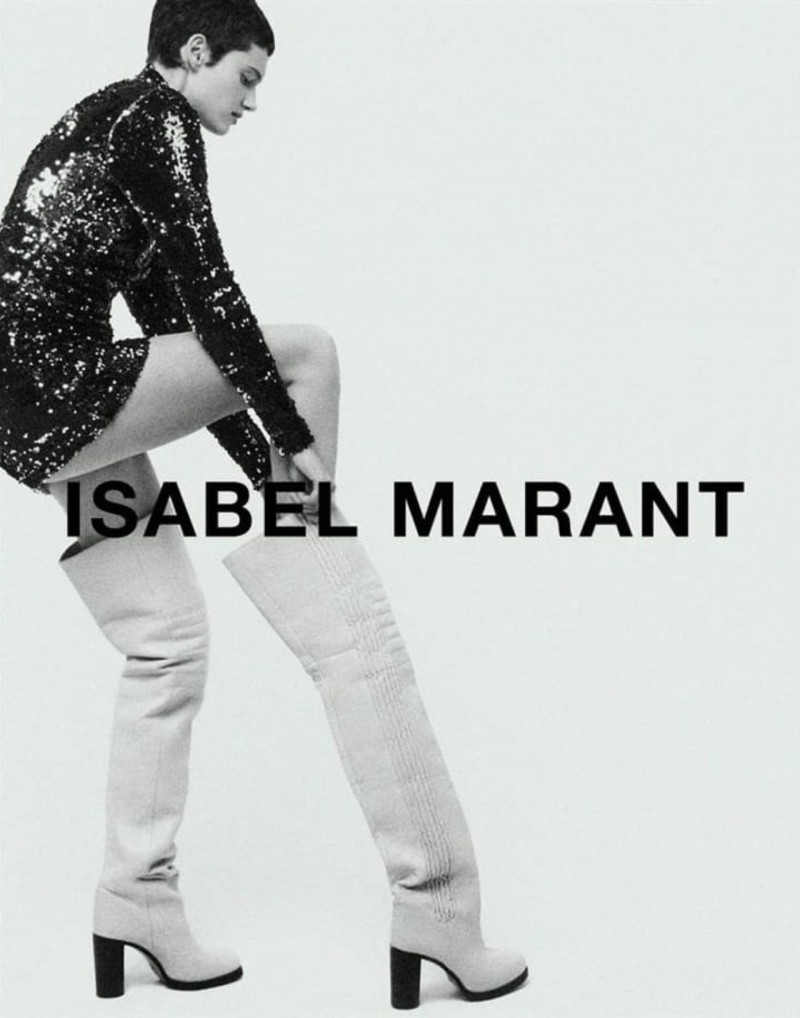 Greta Elisa Hofer featured in  the Isabel Marant advertisement for Autumn/Winter 2022