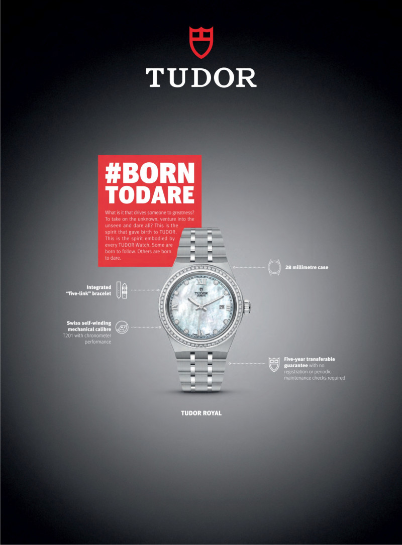 Tudor advertisement for Autumn/Winter 2022