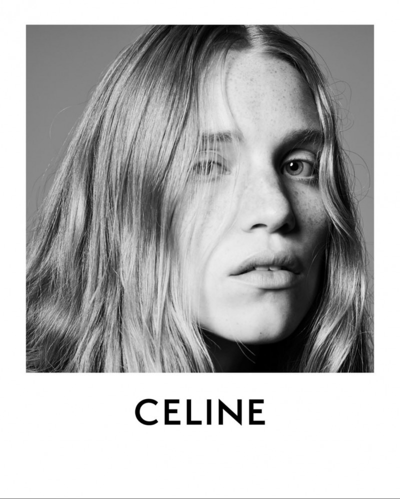 Rebecca Leigh Longendyke featured in  the Celine Grands Classiques 4 advertisement for Autumn/Winter 2021