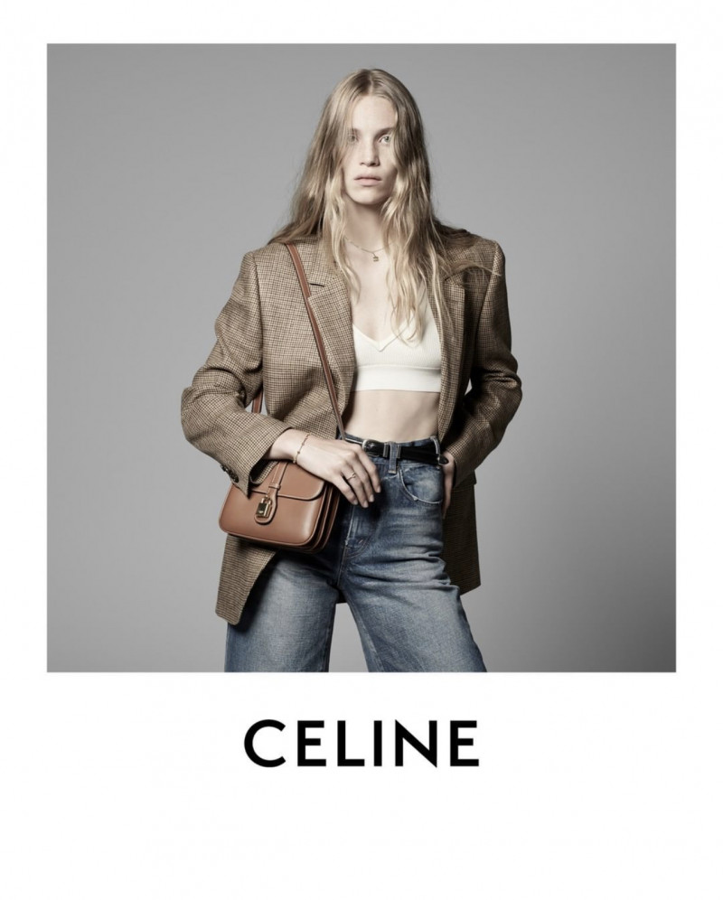 Rebecca Leigh Longendyke featured in  the Celine Grands Classiques 4 advertisement for Autumn/Winter 2021