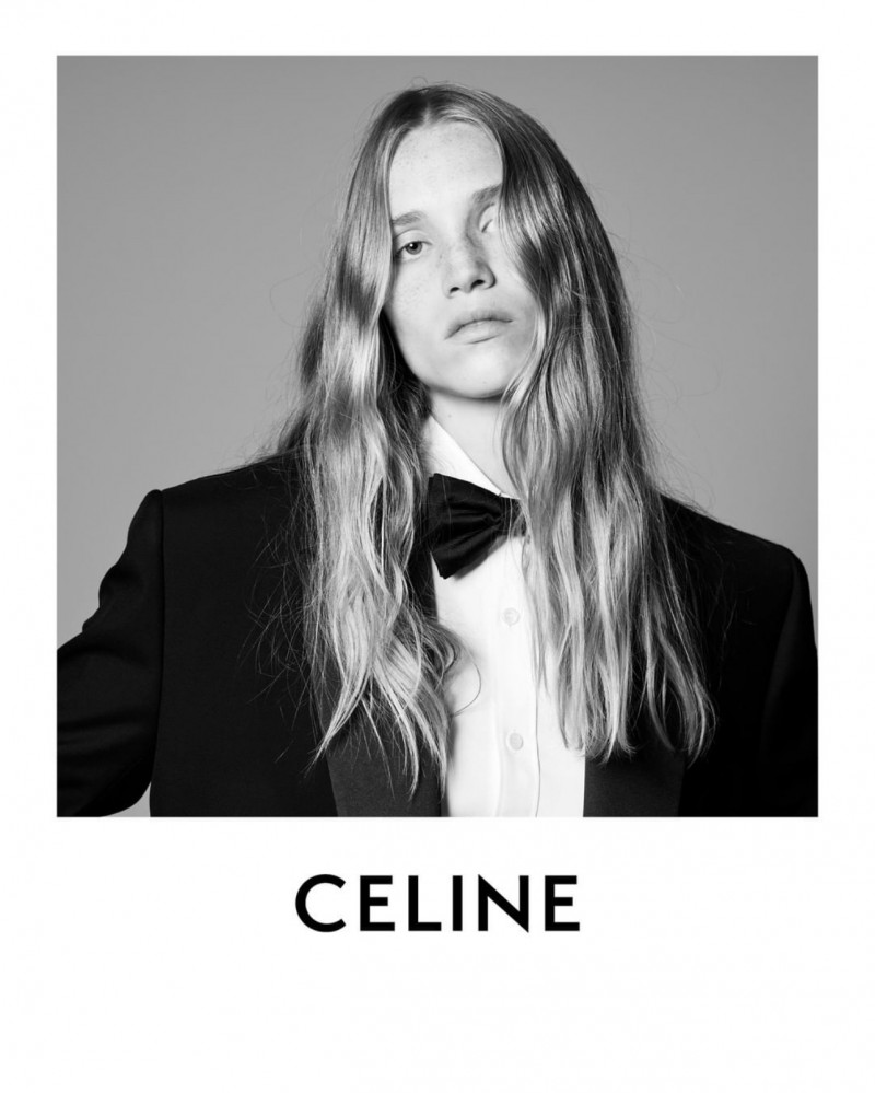 Rebecca Leigh Longendyke featured in  the Celine Grands Classiques 4 advertisement for Autumn/Winter 2021