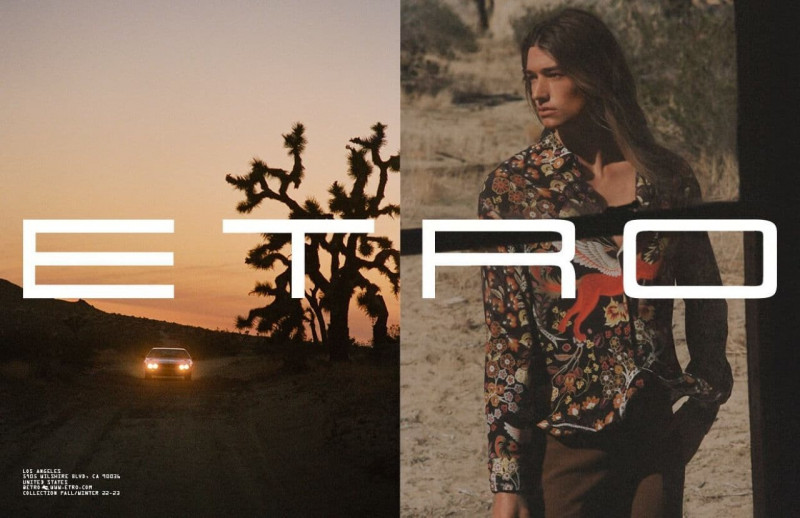 Etro advertisement for Autumn/Winter 2022