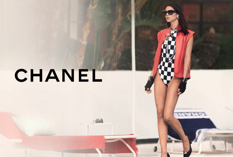 Vittoria Ceretti featured in  the Chanel advertisement for Resort 2022