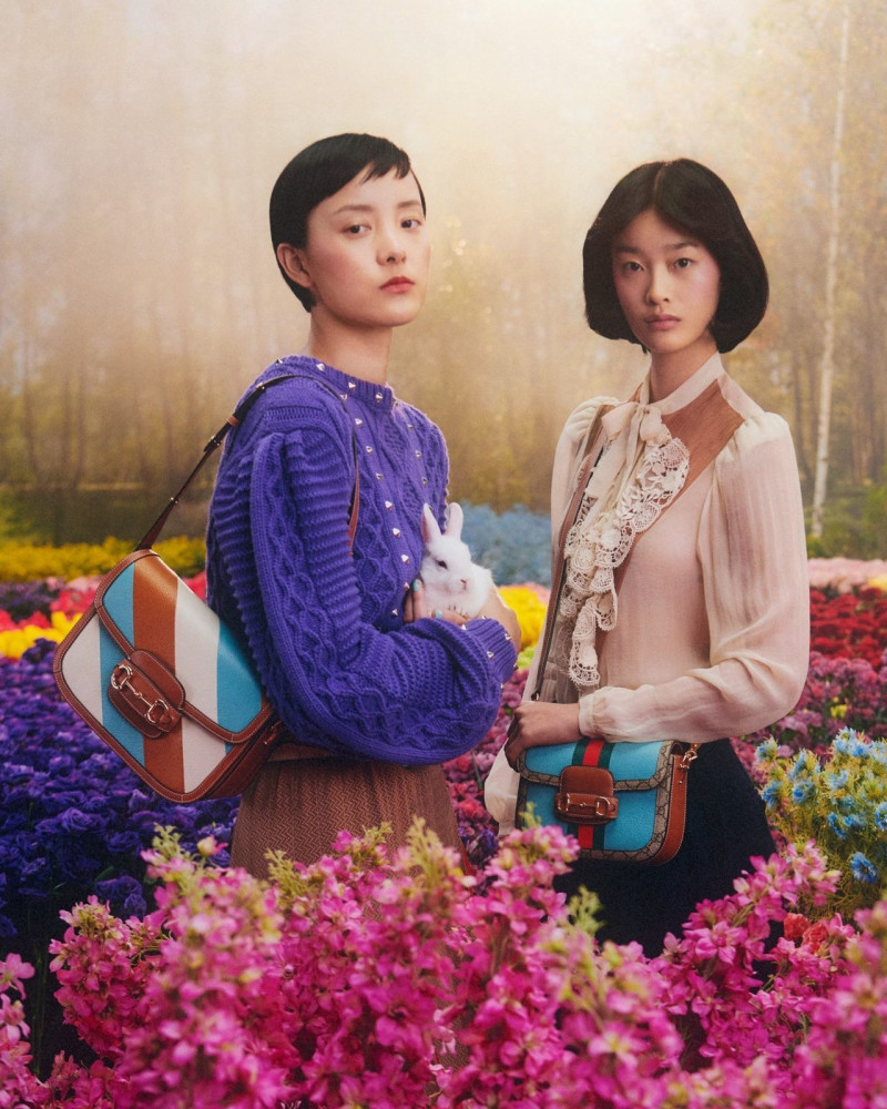 Emma Pei featured in  the Gucci The Year Of The Rabbit advertisement for Spring/Summer 2023