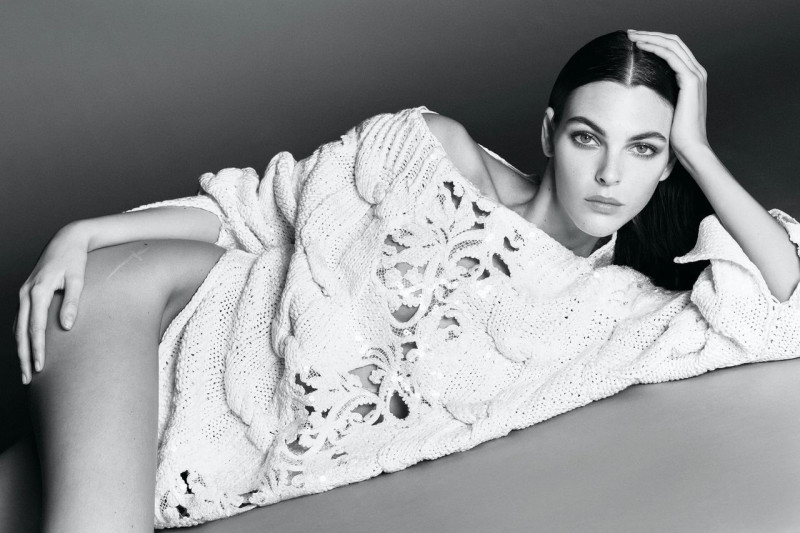 Vittoria Ceretti featured in  the Ermanno Scervino advertisement for Spring/Summer 2023