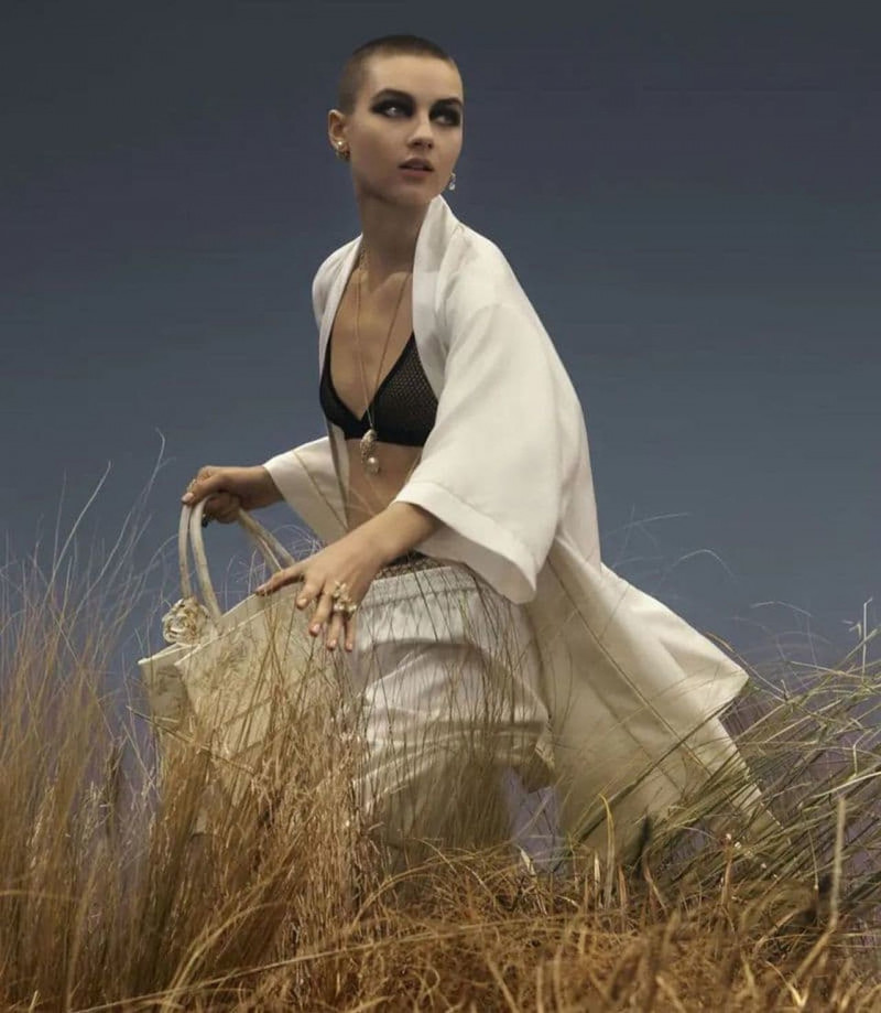 Freja Rothmann-Pallesen featured in  the Christian Dior advertisement for Holiday 2022