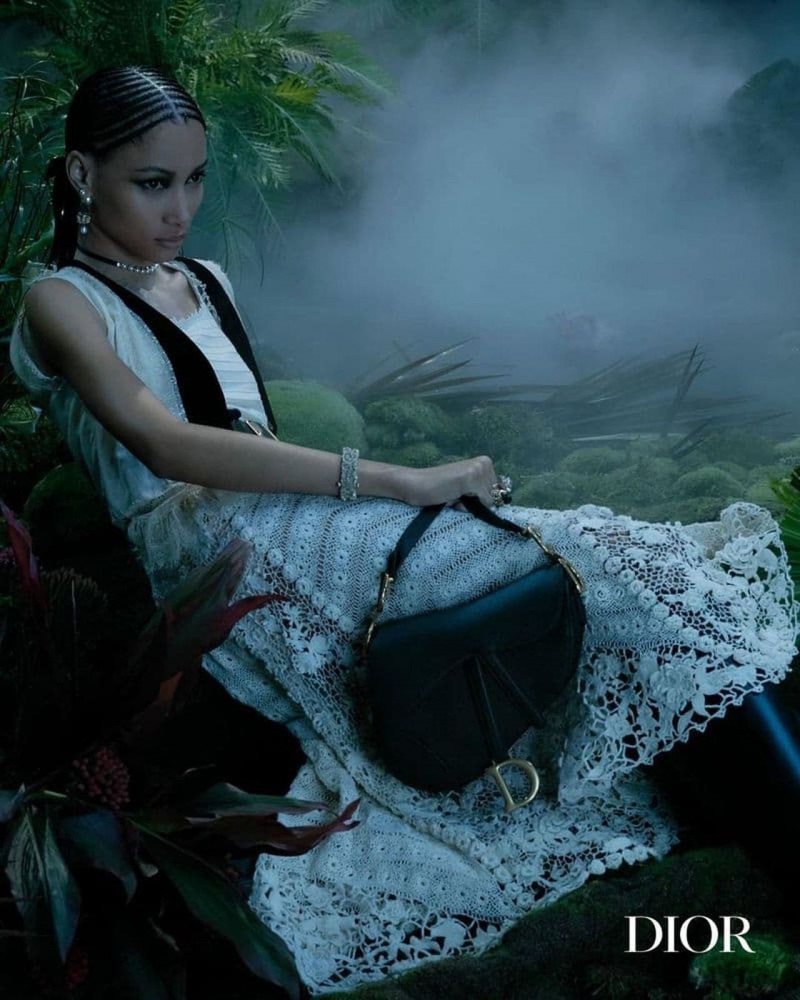 Lineisy Montero featured in  the Christian Dior advertisement for Holiday 2022