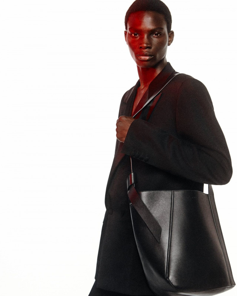Dara Gueye featured in  the Lanvin advertisement for Holiday 2022