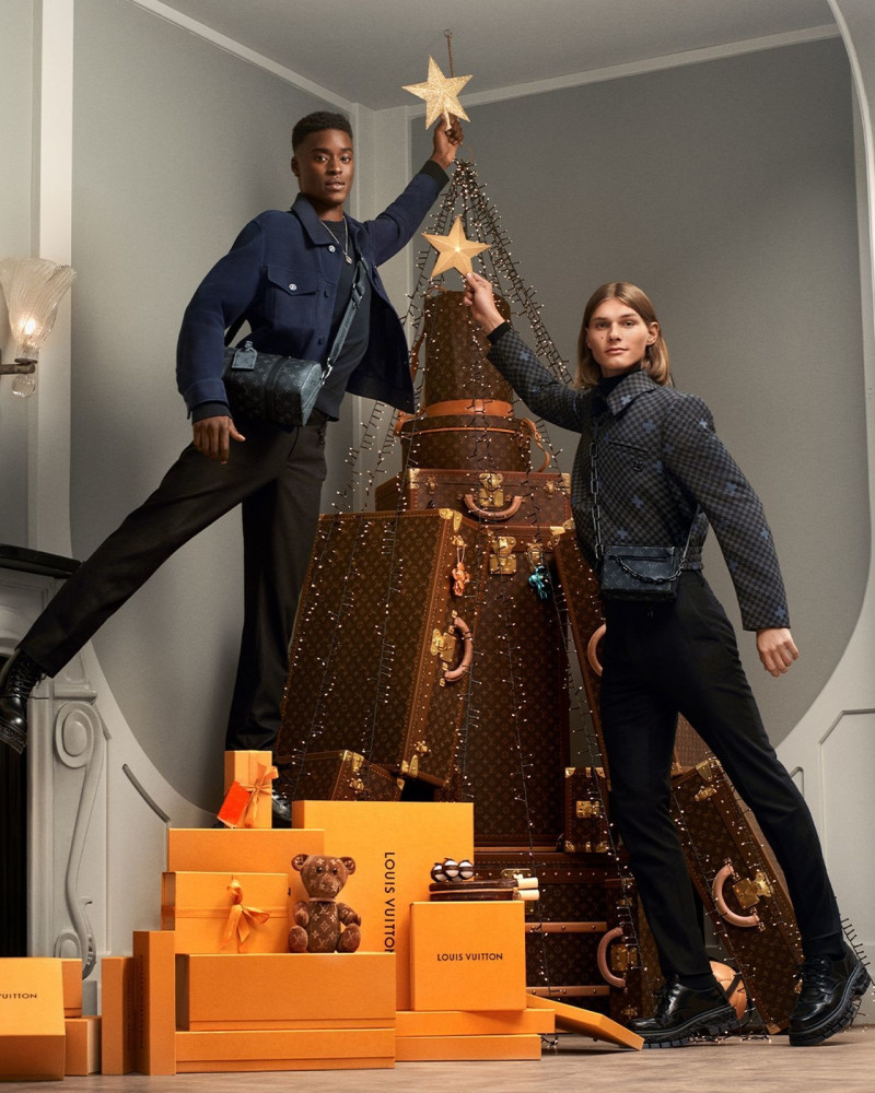 Babacar Ndoye featured in  the Louis Vuitton advertisement for Holiday 2022