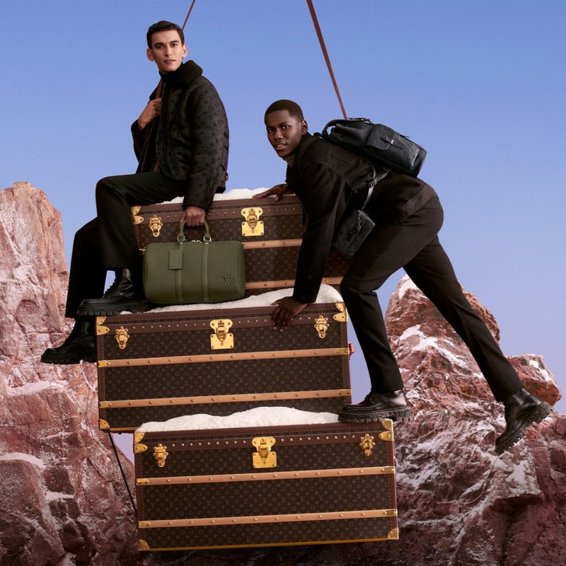 Cheikh Dia featured in  the Louis Vuitton advertisement for Holiday 2022