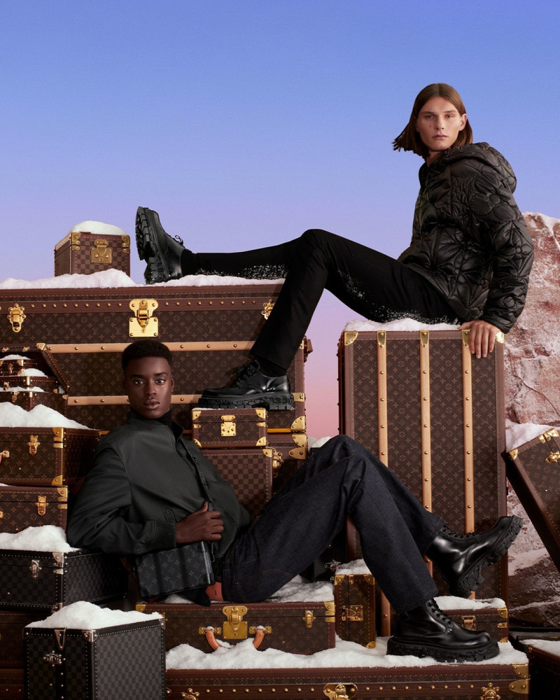 Babacar Ndoye featured in  the Louis Vuitton advertisement for Holiday 2022