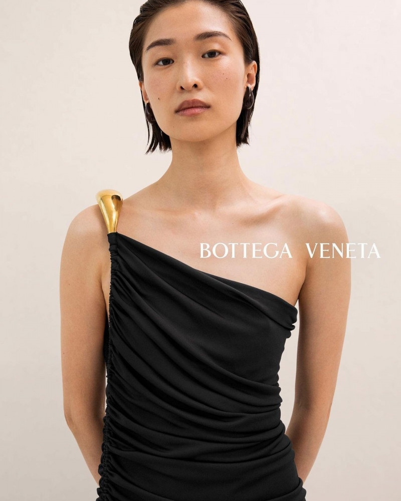Chu Wong featured in  the Bottega Veneta advertisement for Pre-Spring 2023