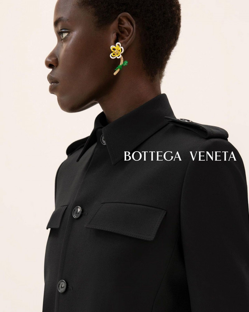 Awar Odhiang featured in  the Bottega Veneta advertisement for Pre-Spring 2023