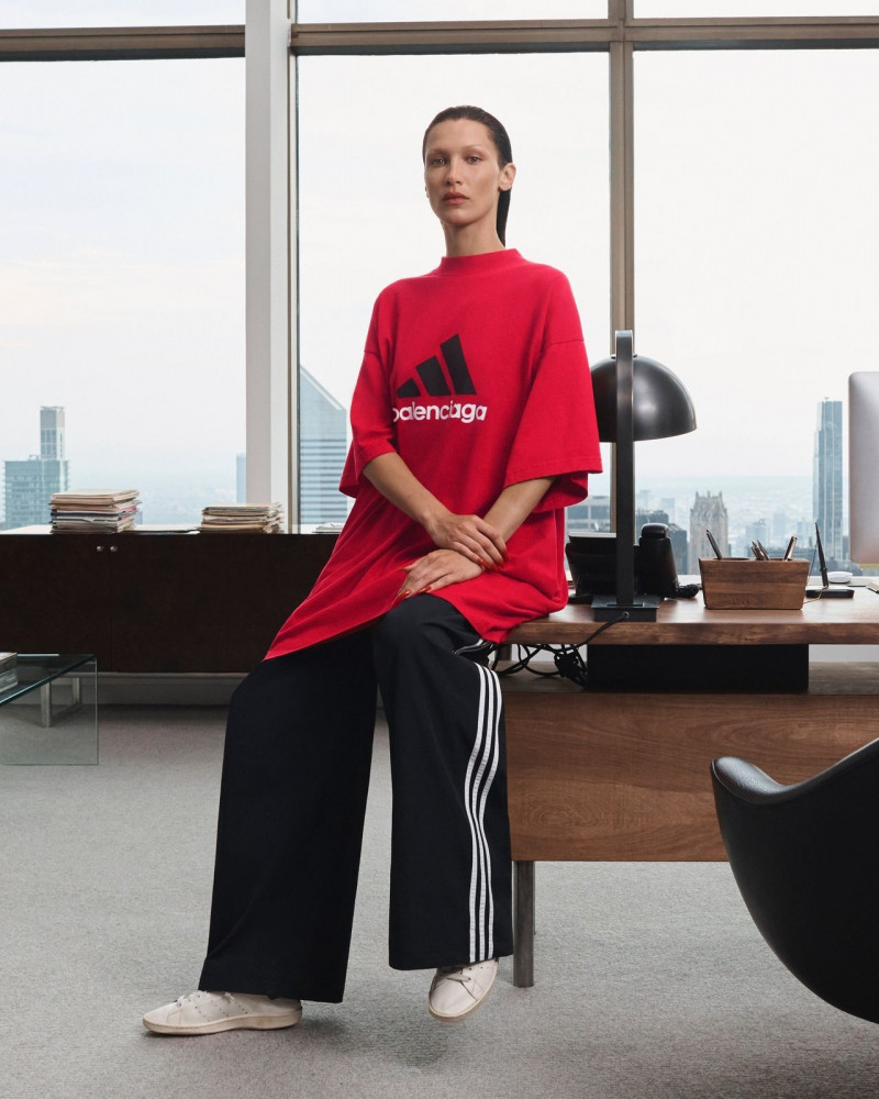 Bella Hadid featured in  the Balenciaga advertisement for Autumn/Winter 2022
