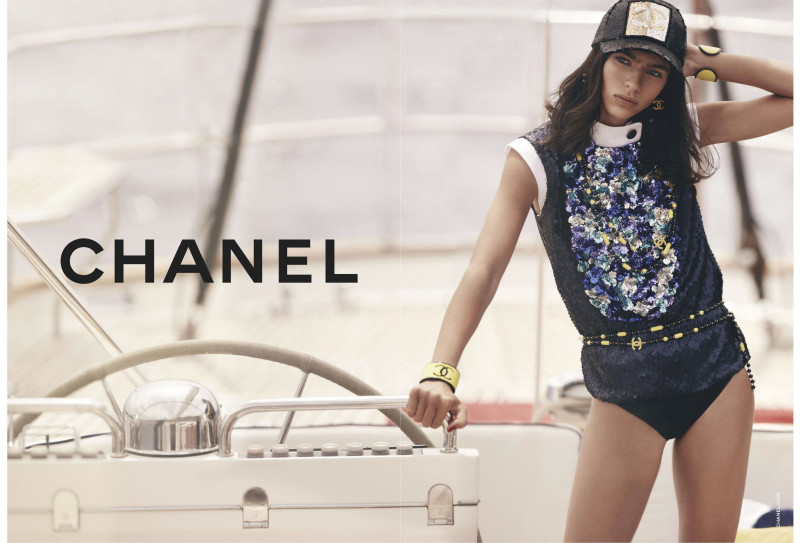 Loli Bahia featured in  the Chanel advertisement for Resort 2023