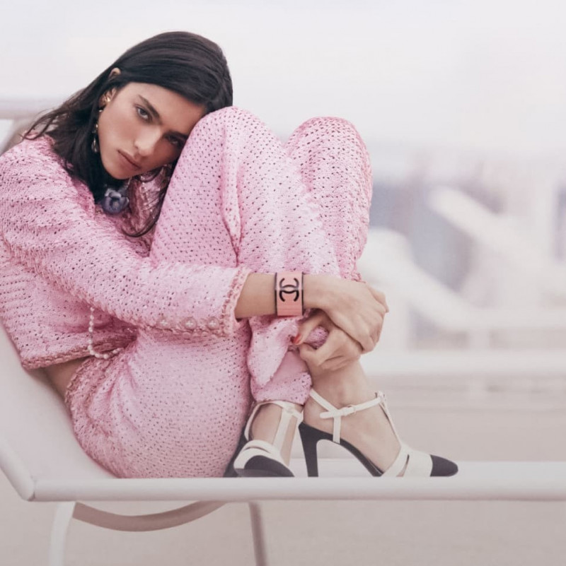 Loli Bahia featured in  the Chanel advertisement for Resort 2023