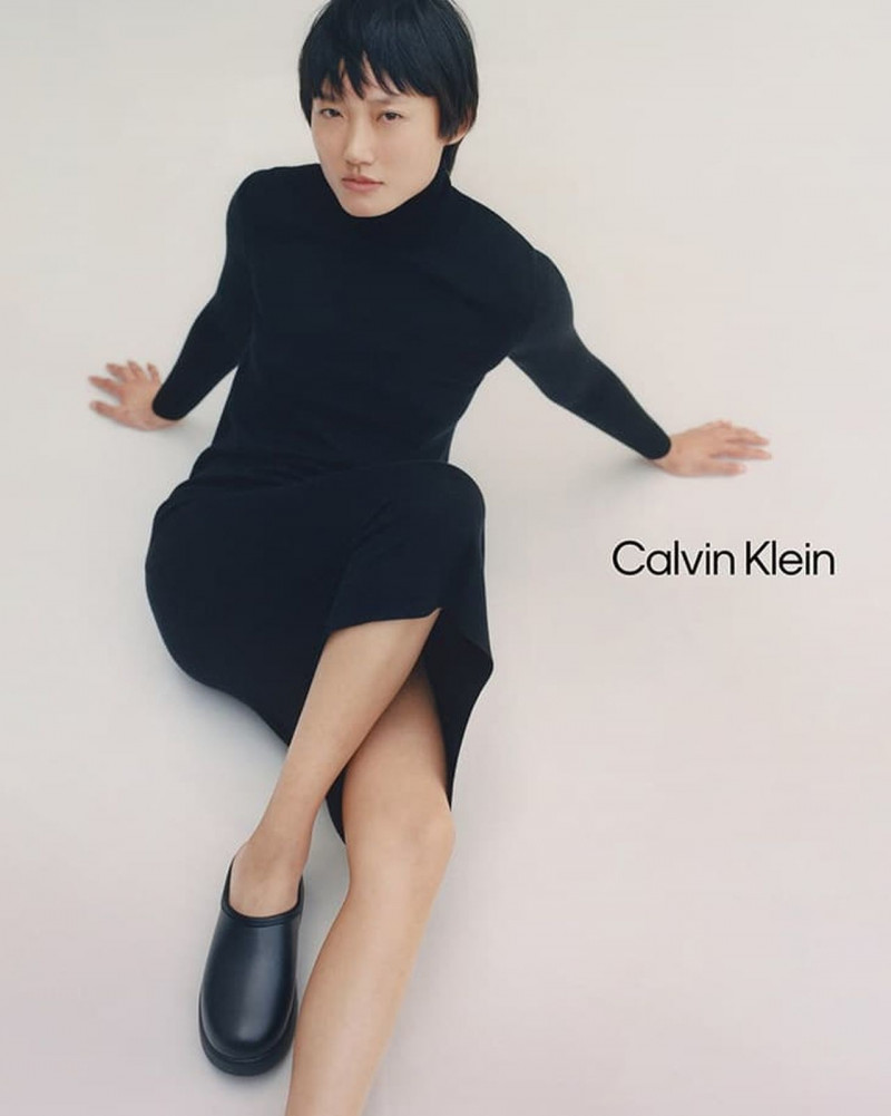 Ashley Foo featured in  the Calvin Klein advertisement for Autumn/Winter 2022