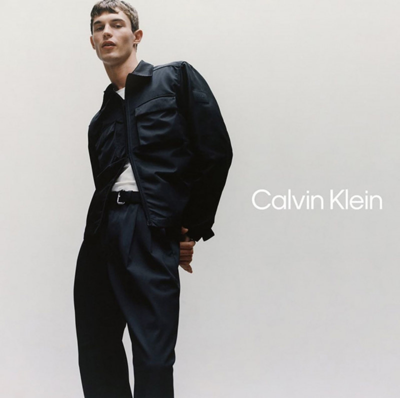 Kit Butler featured in  the Calvin Klein advertisement for Autumn/Winter 2022