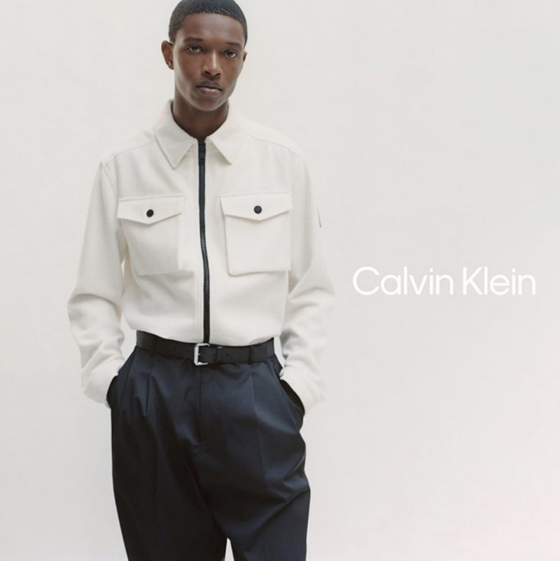 Malik Anderson featured in  the Calvin Klein advertisement for Autumn/Winter 2022