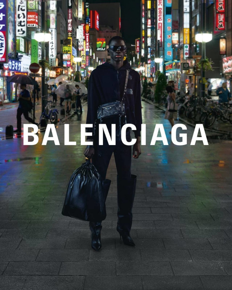 Khadim Sock featured in  the Balenciaga advertisement for Fall 2022