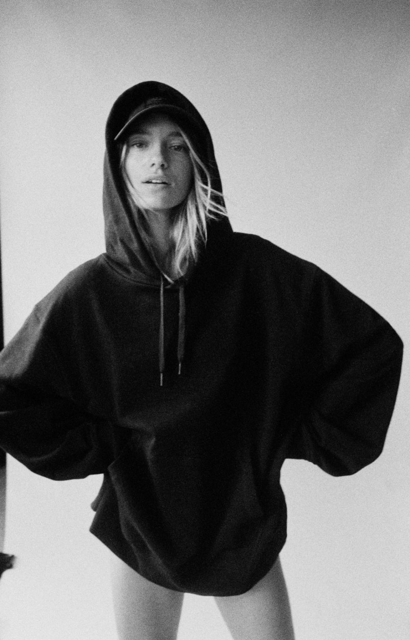 Maya Stepper featured in  the rag & bone Icons advertisement for Autumn/Winter 2022