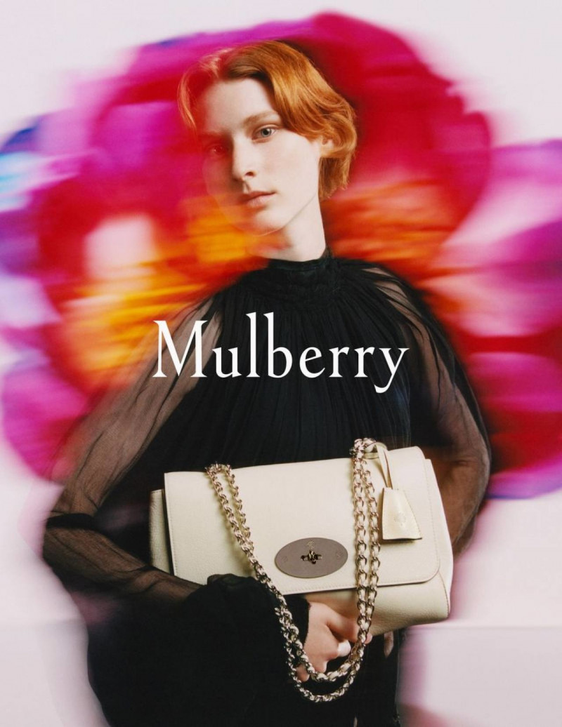 Kaila Wyatt featured in  the Mulberry advertisement for Spring/Summer 2022