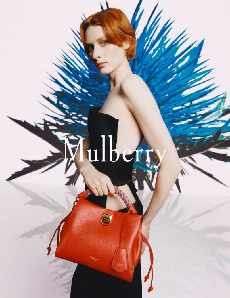 Kaila Wyatt featured in  the Mulberry advertisement for Spring/Summer 2022