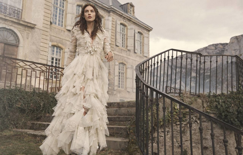 Beauise Ferwerda Bagmeyer featured in  the Zimmermann advertisement for Autumn/Winter 2022