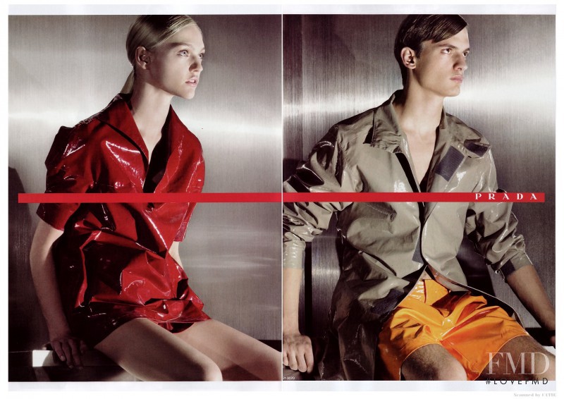 Sasha Pivovarova featured in  the Prada Sport advertisement for Spring/Summer 2007