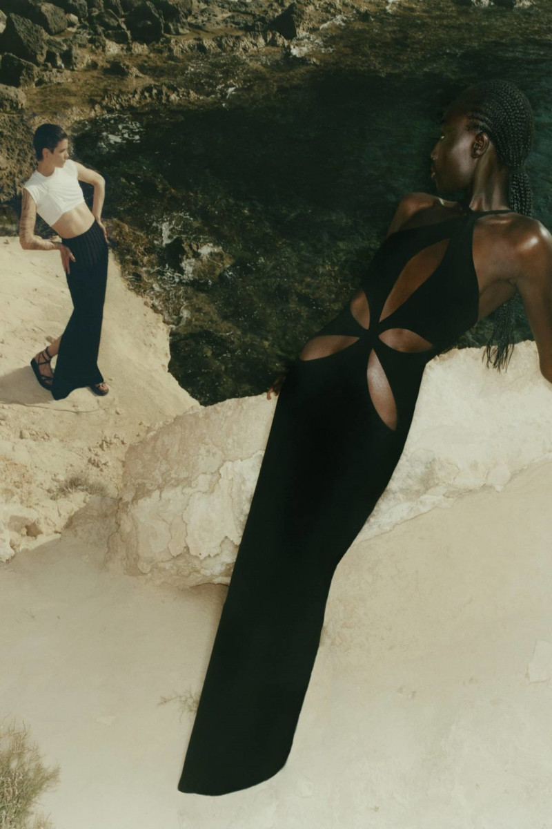 Nyagua Ruea featured in  the Monot advertisement for Resort 2023