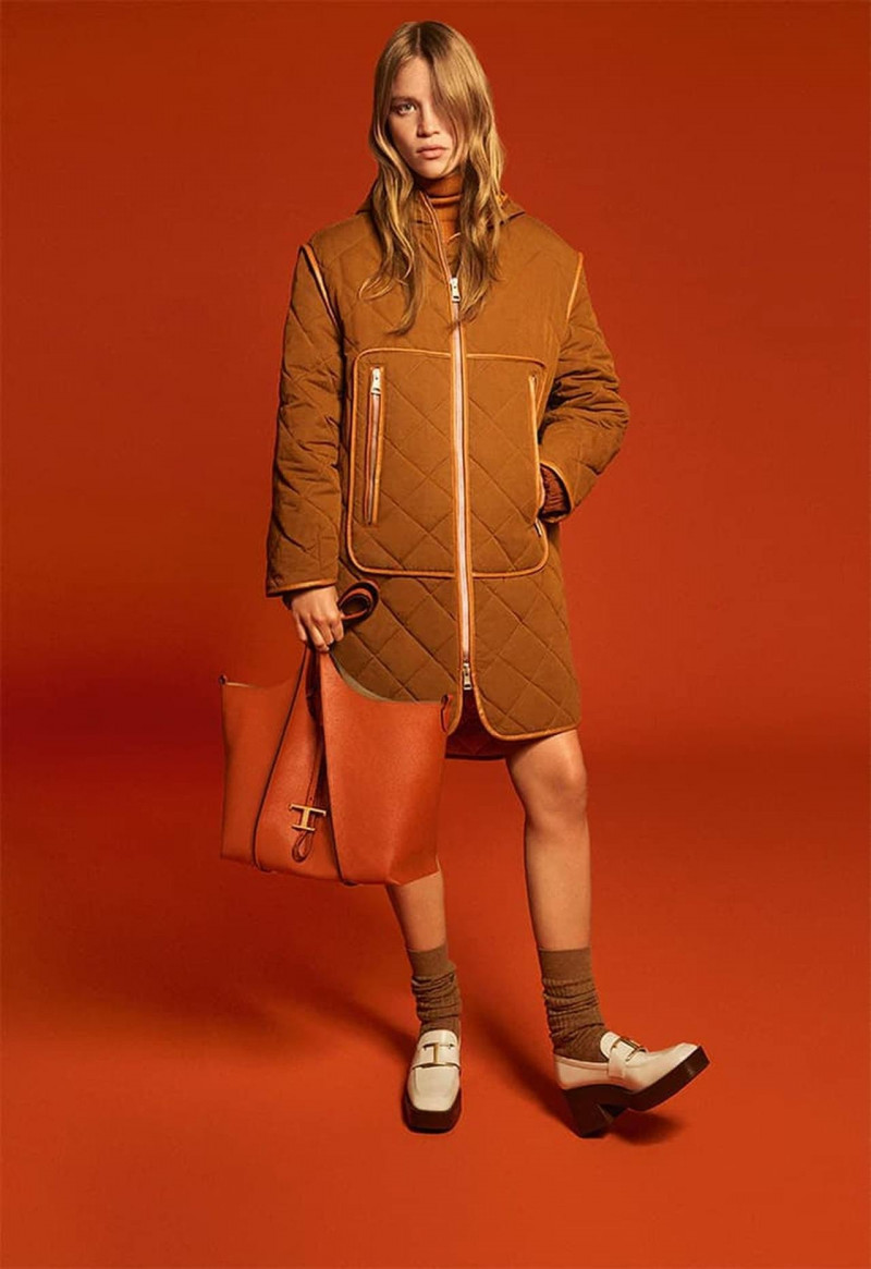 Rebecca Leigh Longendyke featured in  the Tod\'s advertisement for Pre-Fall 2022