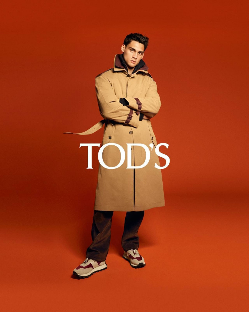 Ludwig Wilsdorff featured in  the Tod\'s advertisement for Pre-Fall 2022