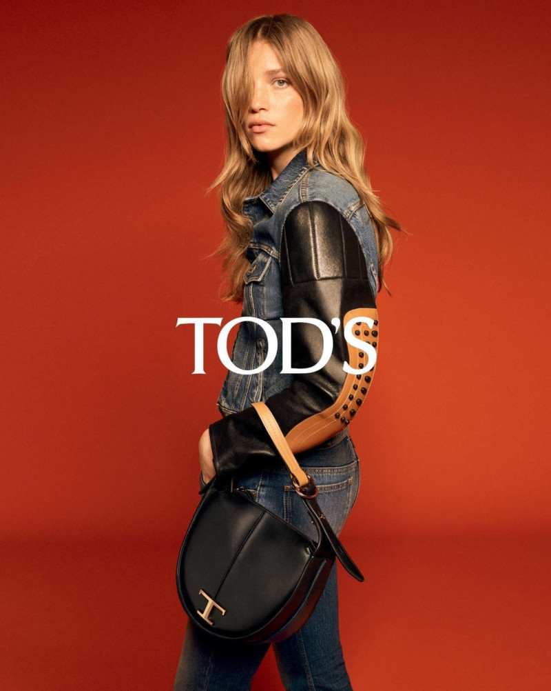 Rebecca Leigh Longendyke featured in  the Tod\'s advertisement for Pre-Fall 2022