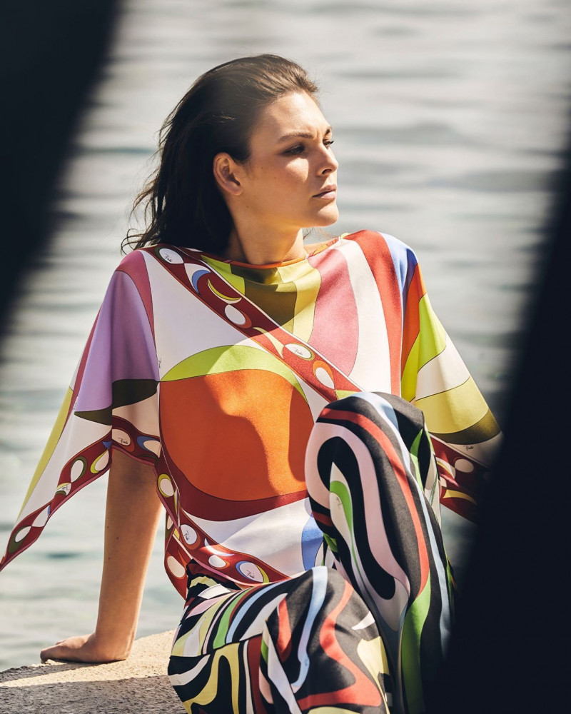 Vittoria Ceretti featured in  the Pucci advertisement for Pre-Fall 2022