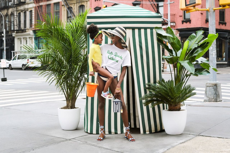 Halimotu Shokunbi featured in  the Kate Spade New York advertisement for Spring/Summer 2022