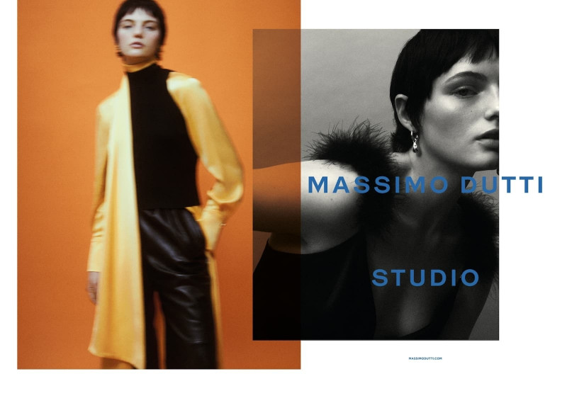 Fran Summers featured in  the Massimo Dutti advertisement for Pre-Fall 2022