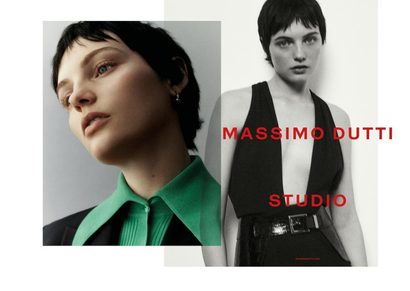 Fran Summers featured in  the Massimo Dutti advertisement for Pre-Fall 2022