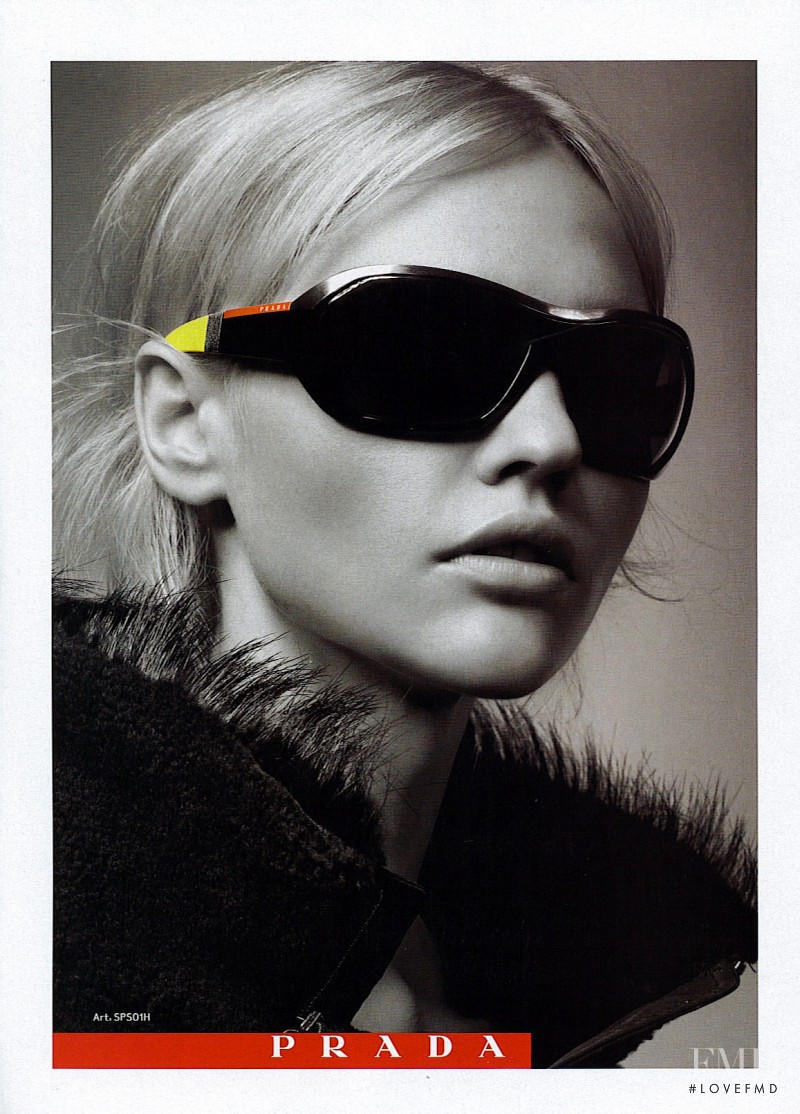 Sasha Pivovarova featured in  the Prada Sport advertisement for Autumn/Winter 2007