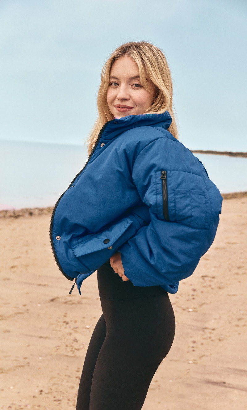 Sydney Sweeney featured in  the Cotton On advertisement for Pre-Fall 2022