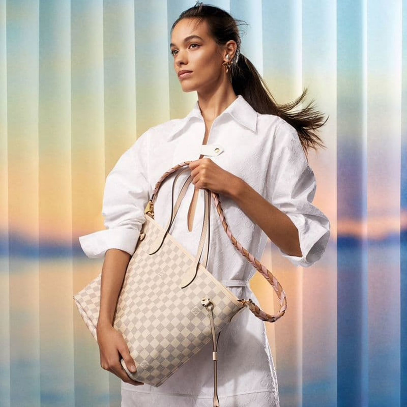 Grace Valentine featured in  the Louis Vuitton Spring In The City advertisement for Spring 2022