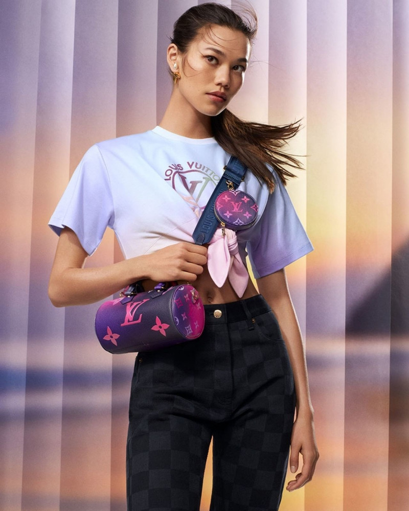 Grace Valentine featured in  the Louis Vuitton Spring In The City advertisement for Spring 2022