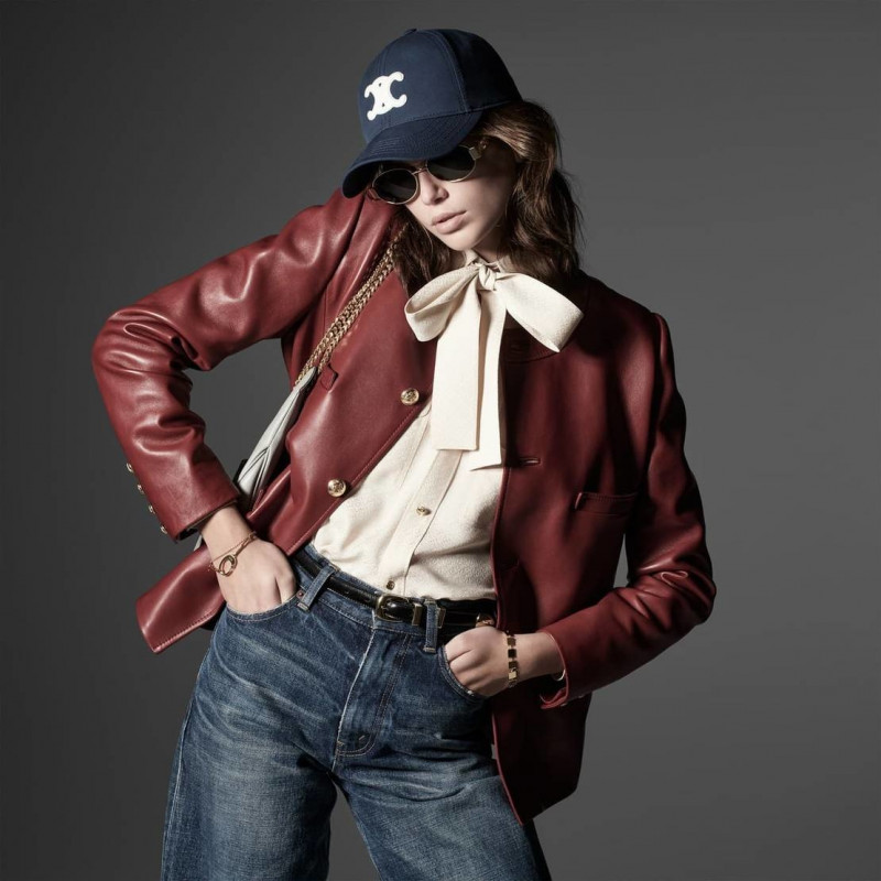 Kaia Gerber featured in  the Celine Baie des Anges advertisement for Spring/Summer 2022